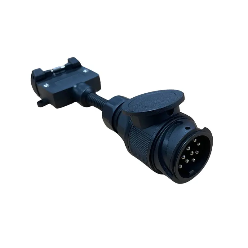 13 Pin Round Euro (Vehicle Side) To 7 Pin Flat (Trailer Side) Adaptor 1