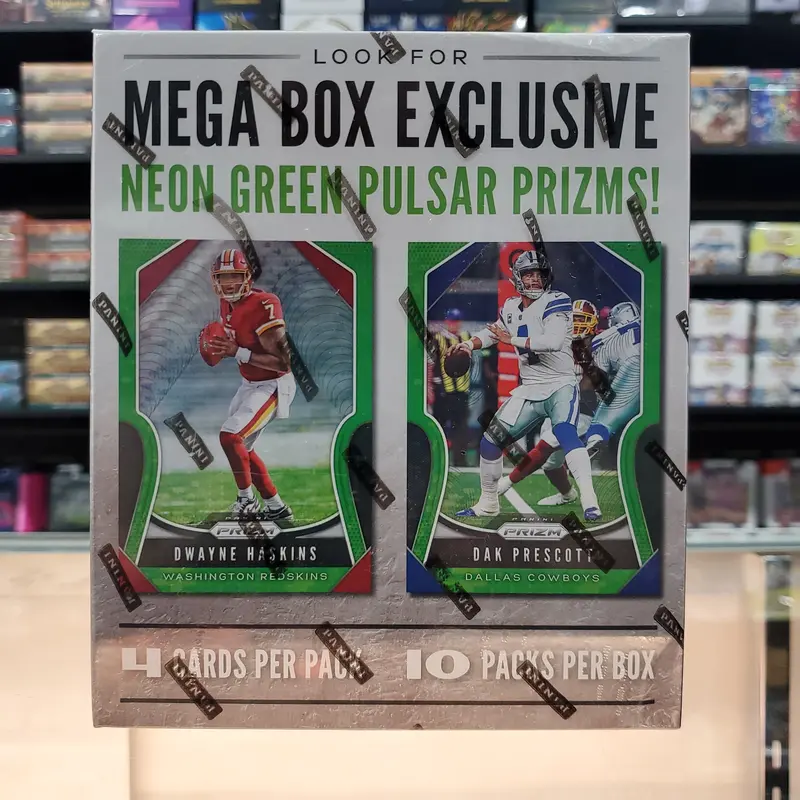 2019 Prizm Football Mega Box (Neon Green Prizms) 1