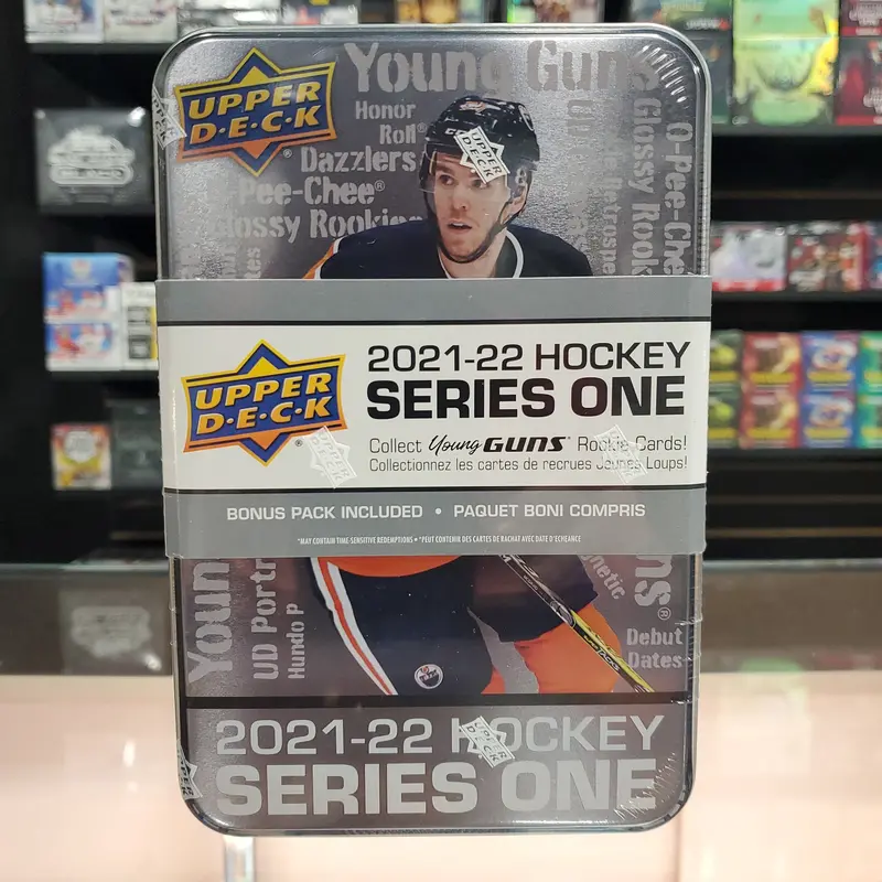 2021-22 Upper Deck Hockey Series One Young Guns Tin 1