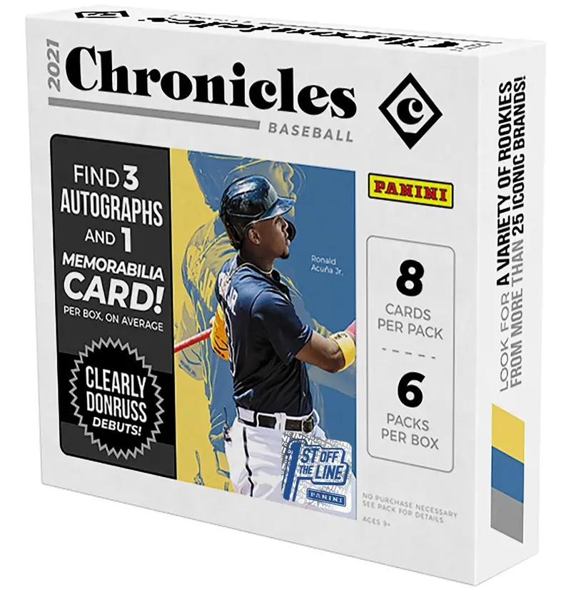 2021 Chronicles Baseball Hobby Box 1