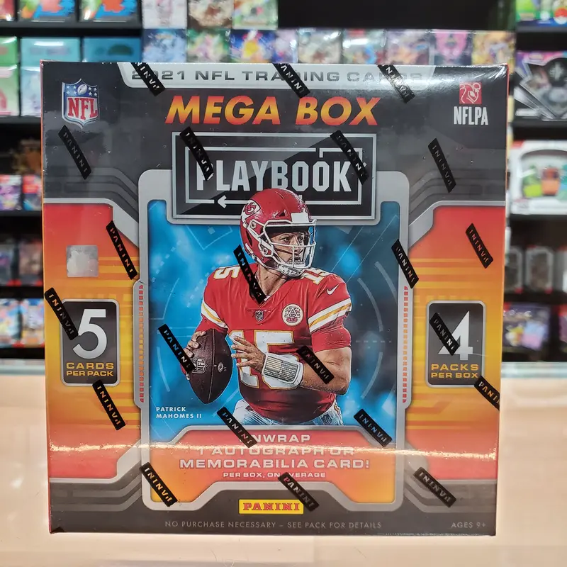 2021 Playbook Football Mega Box (Orange Parallels) 1
