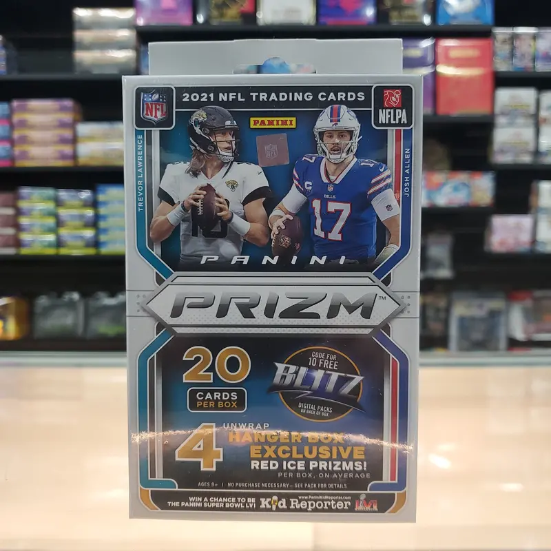 2021 Prizm Football Hanger Box (Red Ice Prizms) 1