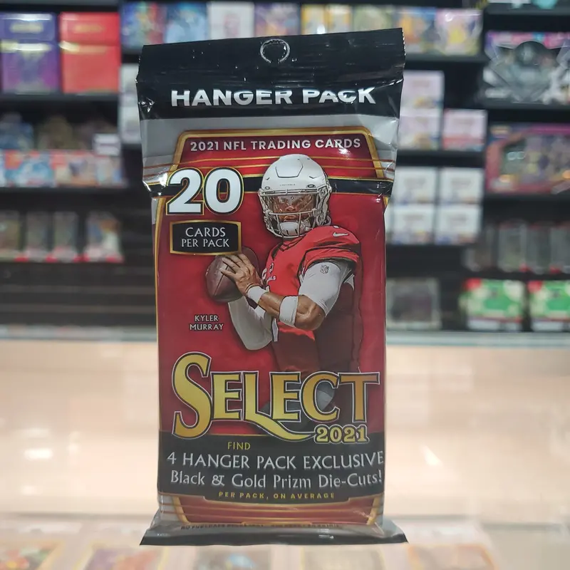 2021 Select Football Hanger Pack (Black & Gold Prizm) 1