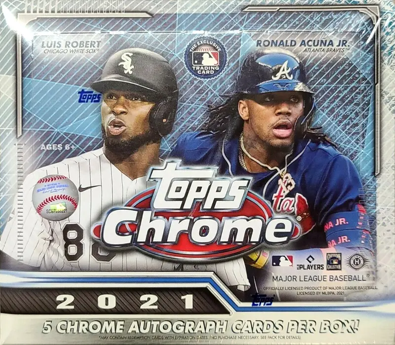 2021 Topps Chrome Baseball Hobby Jumbo Box 1