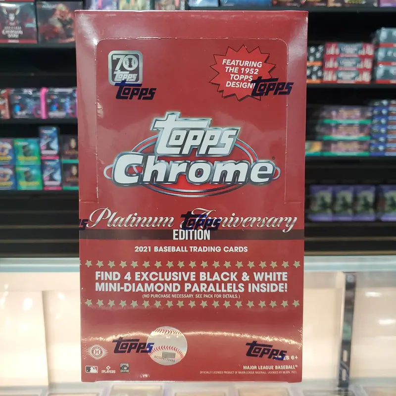 2021 Topps Chrome Platinum Anniversary Baseball Hobby Lite Box 1