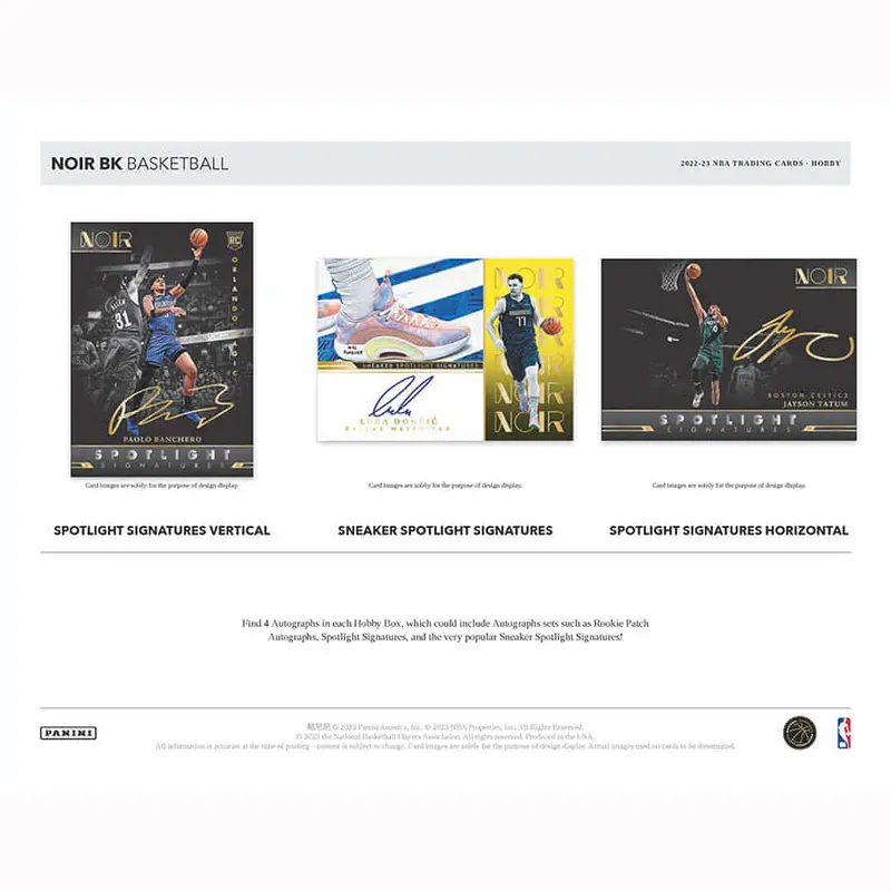 2022-23 Noir Basketball Hobby Box 1