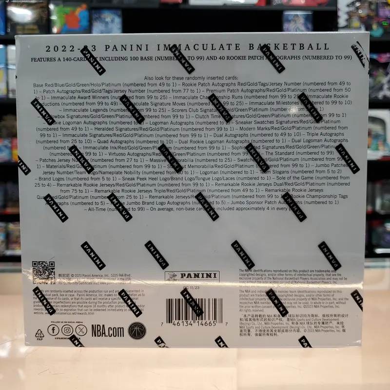 2022-23 Panini Immaculate Basketball Hobby Box 2