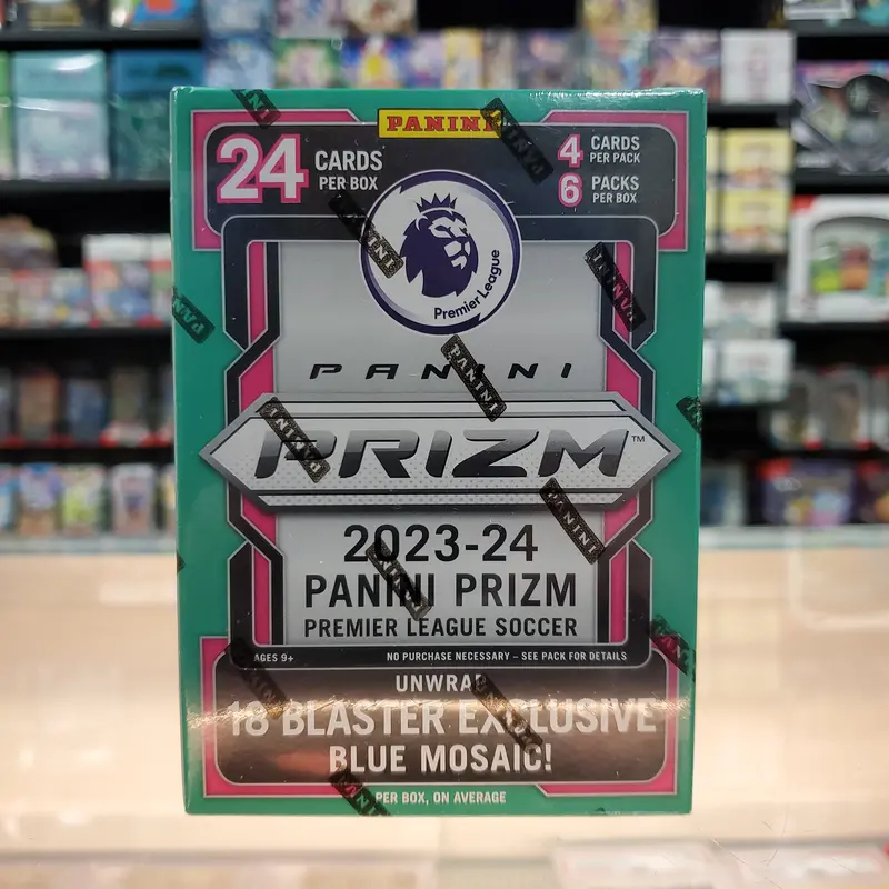 2023-24 Prizm English Premier League Soccer Hobby Blaster Box (Blue Mosaics) 1