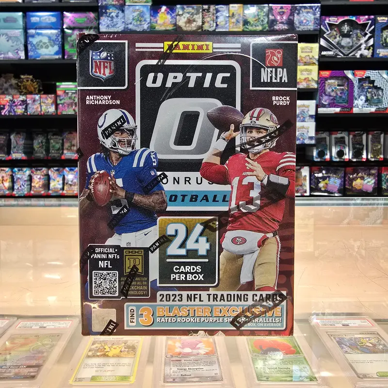 2023 Donruss Optic Football Hobby Blaster Box (Purple Shock Parallels) 1