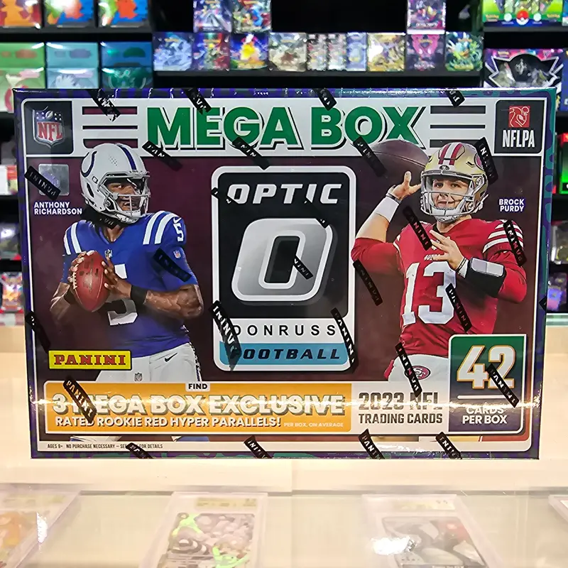 2023 Donruss Optic Football Hobby Mega Box (Red Hyper Parallels) 1