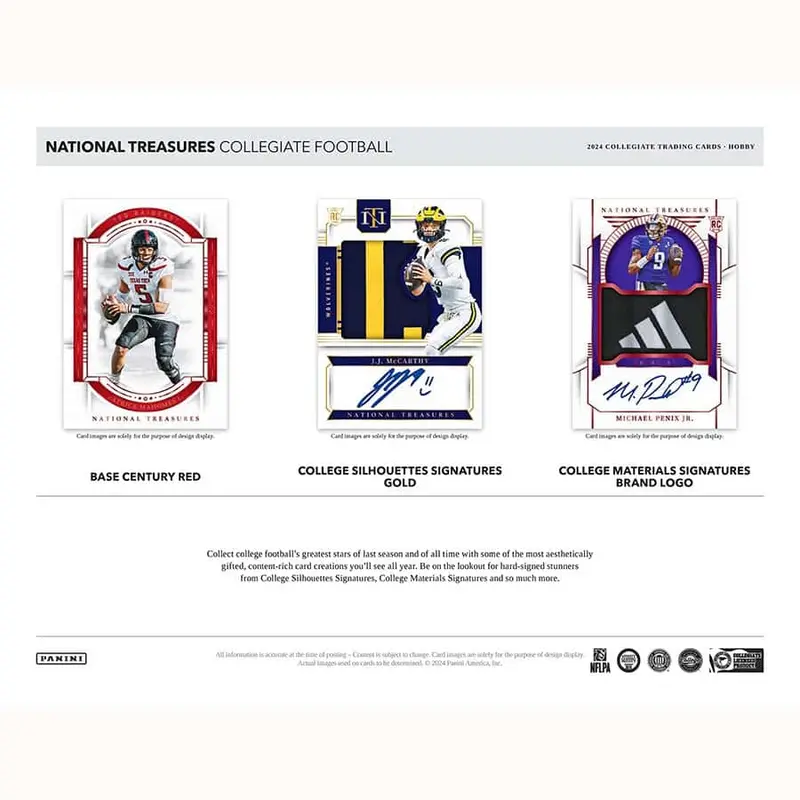 2024 National Treasures Collegiate Football Hobby Box 1