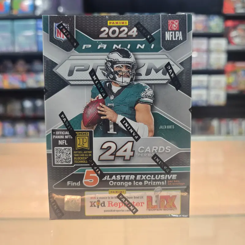 2024 Prizm Football Hobby Blaster Box (Orange Ice Prizms) 1