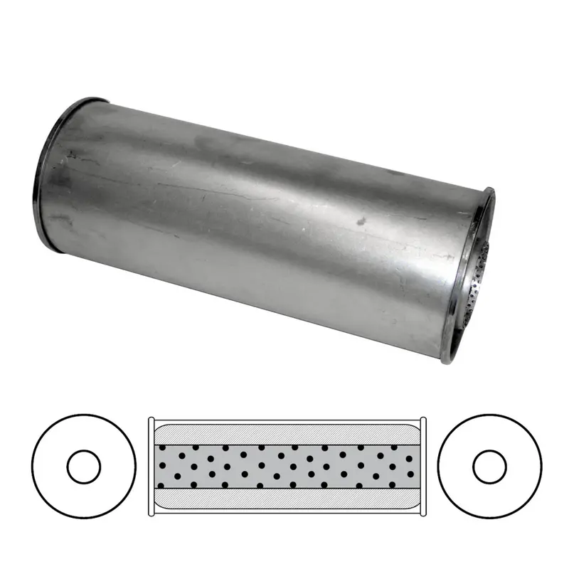 6" Round, 16" Long, 3" Centre/Centre - Megaflow 2