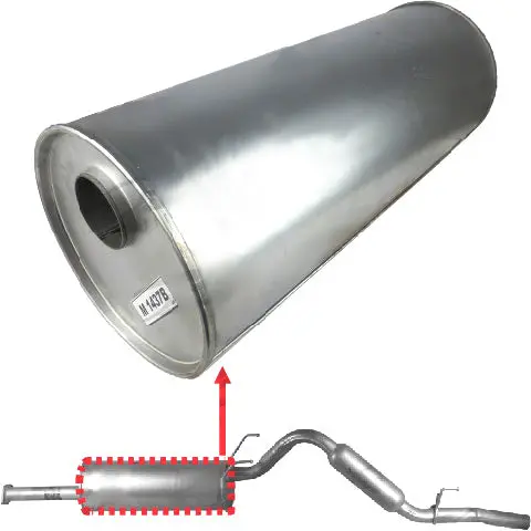 8" Round, 20" Long, 2", O/O R, T-Flow Bull Tube, Mild 1