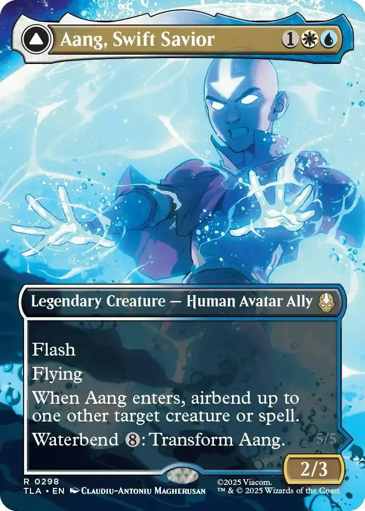 Aang, Swift Savior (0298) (Borderless) (298) (Tla) 1