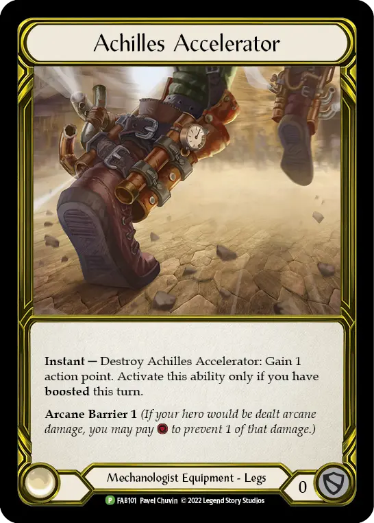 Achilles Accelerator (Golden) [Fab101] (Promo)  Cold Foil 1