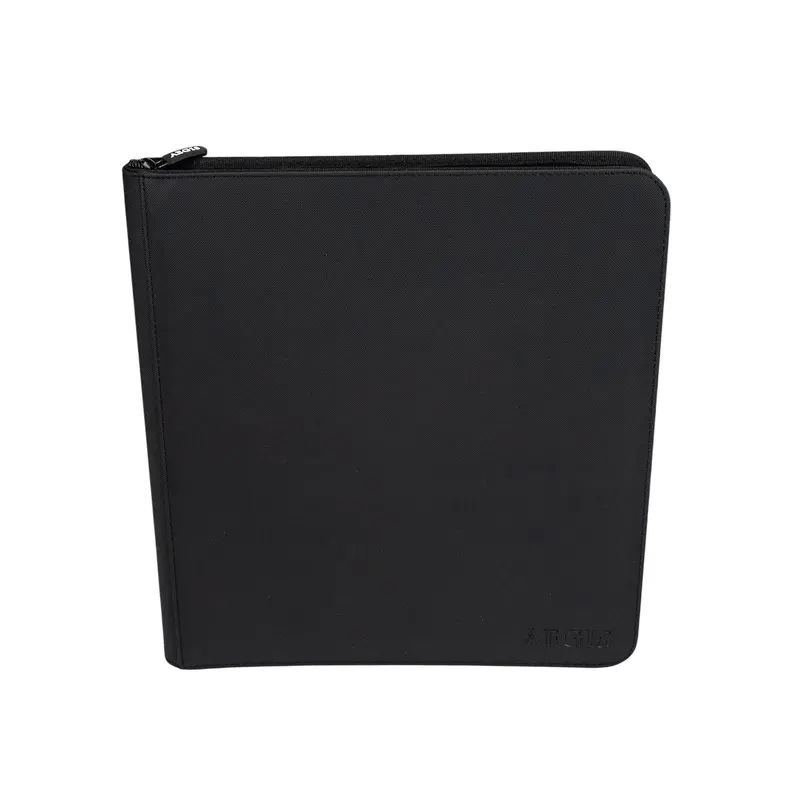 Aegis: 12-Pocket Diamond-Zip Binder (Black) 1