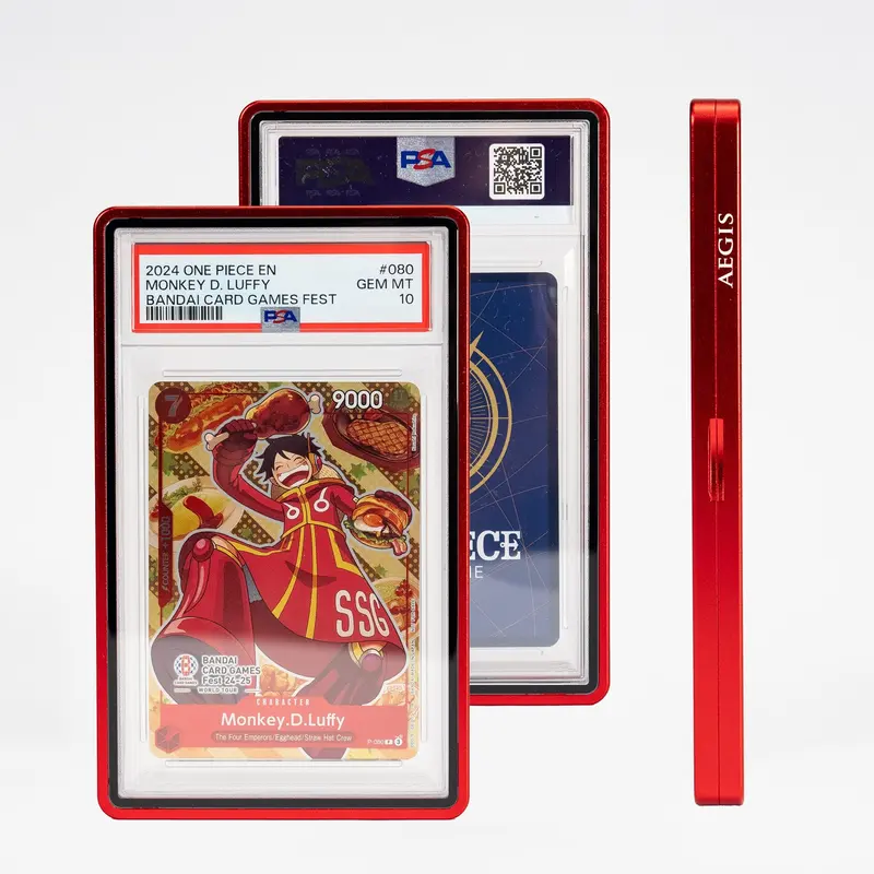 Aegis: Slab Shield - Aluminum Graded Card Holder Psa (Red) 1