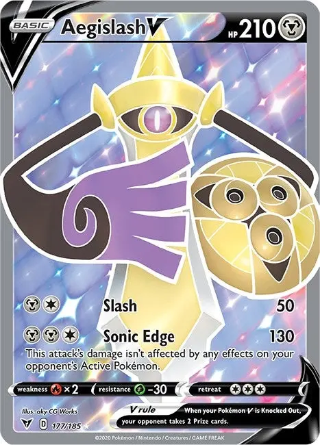 Aegislash V (Full Art) (177/185) (Swsh04) 1