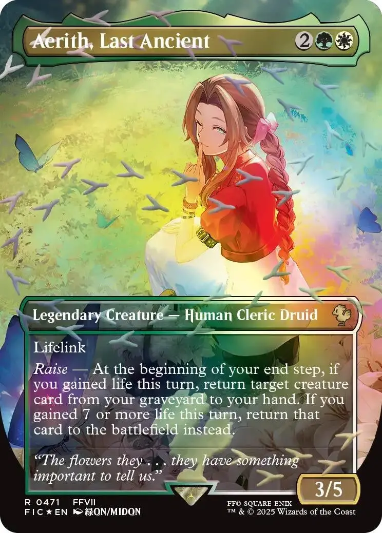 Aerith, Last Ancient (Borderless) (Chocobo Track Foil) (471) (Fic) 1