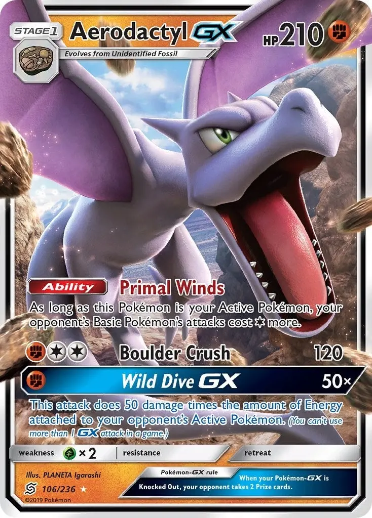 Aerodactyl Gx (106/236) (Sm11) 1