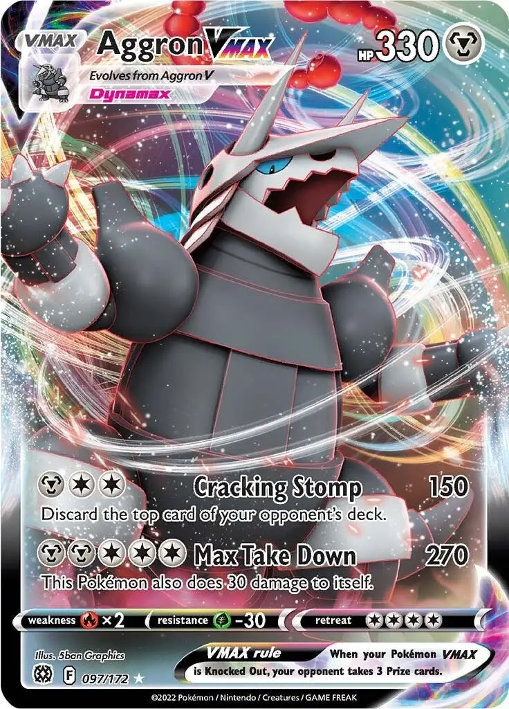 Aggron Vmax (097/172) (Swsh09) 1