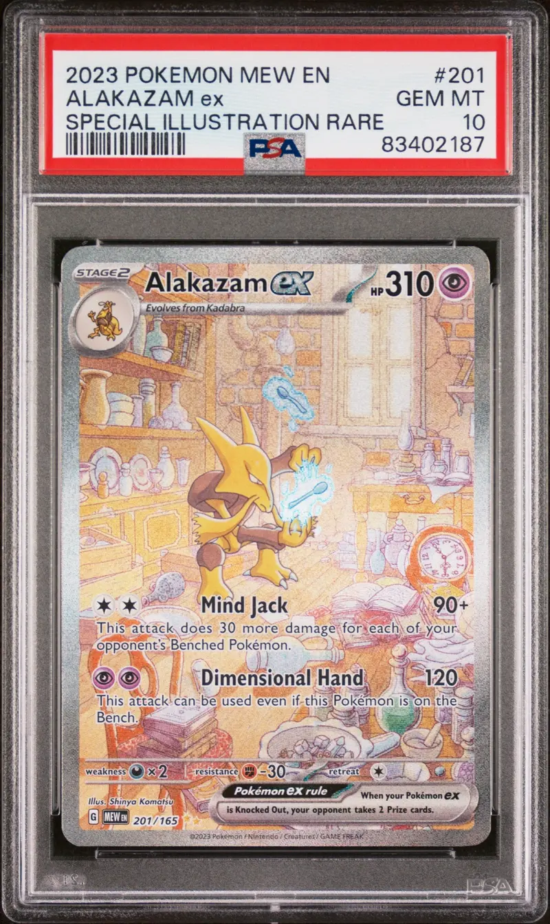 Alakazam Ex Special Illustration Rare 2023 Pokemon Mew En-151 Psa Gem Mt 10 1