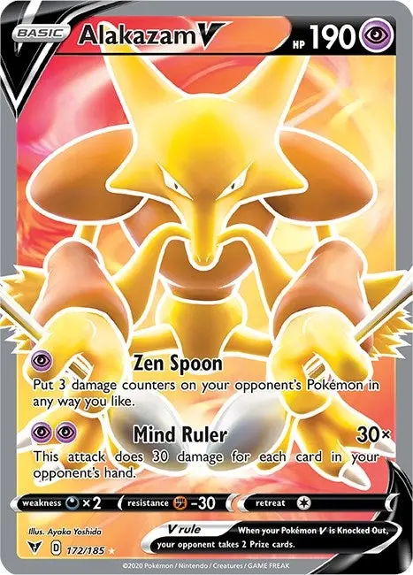 Alakazam V (Full Art) (172/185) (Swsh04) 1