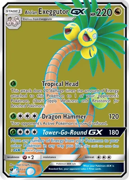 Alolan Exeggutor Gx (Full Art) (107/111) (Sm04) 1
