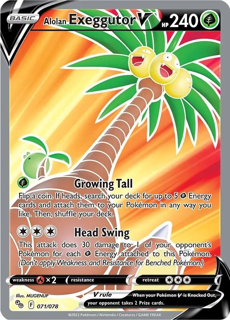 Alolan Exeggutor V (Full Art) (071/078) (Pgo) 1
