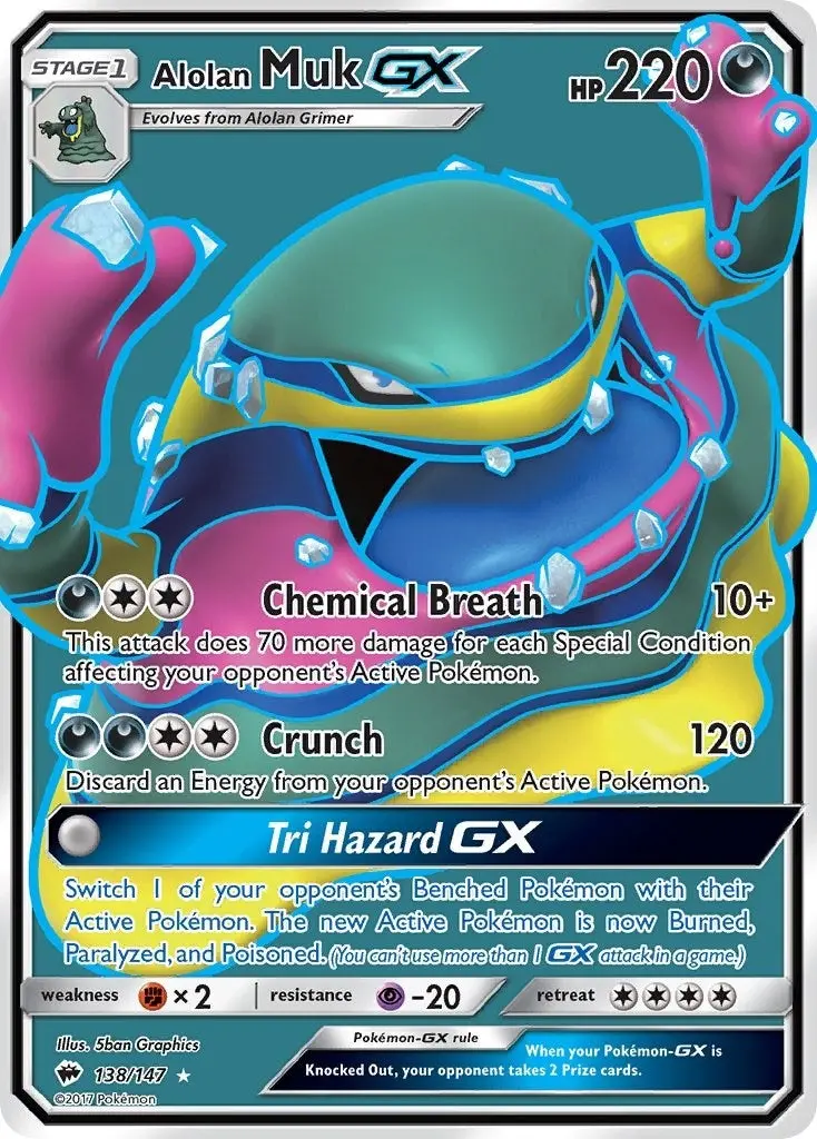 Alolan Muk Gx (Full Art) (138/147) (Sm03) 1