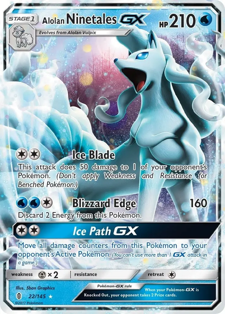 Alolan Ninetales Gx (22/145) (Sm02) 1