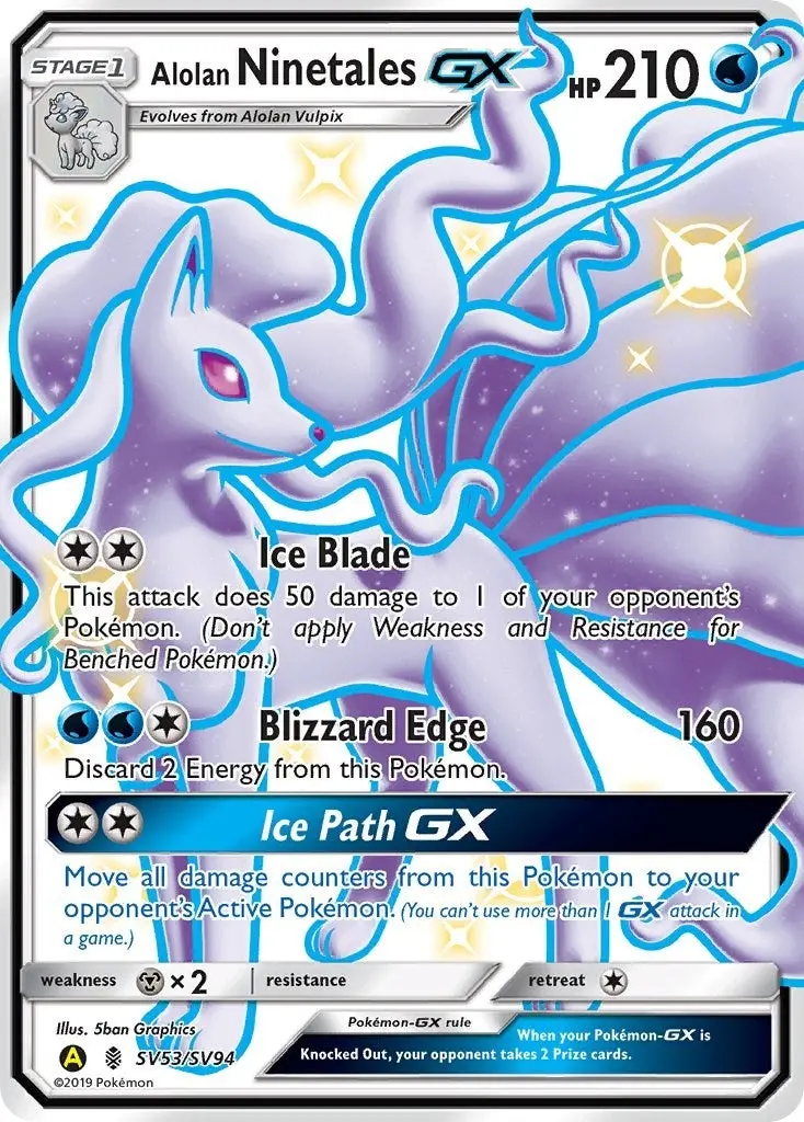 Alolan Ninetales Gx (Sv53/Sv94) (Hif:Sv) 1