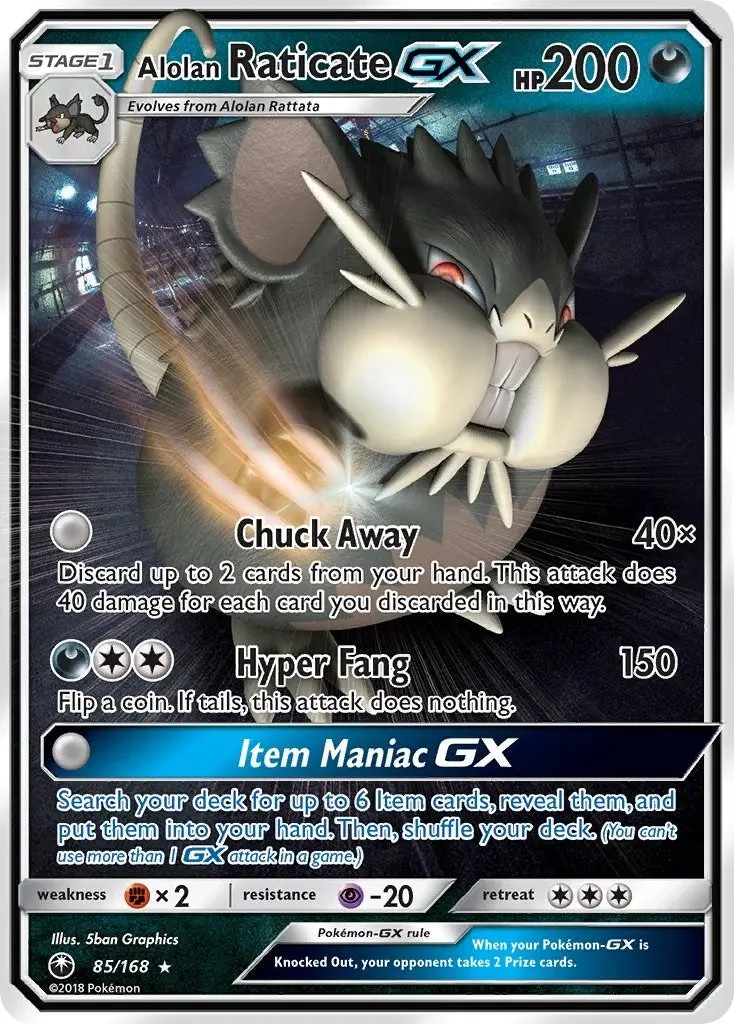 Alolan Raticate Gx (85/168) (Ces) 1