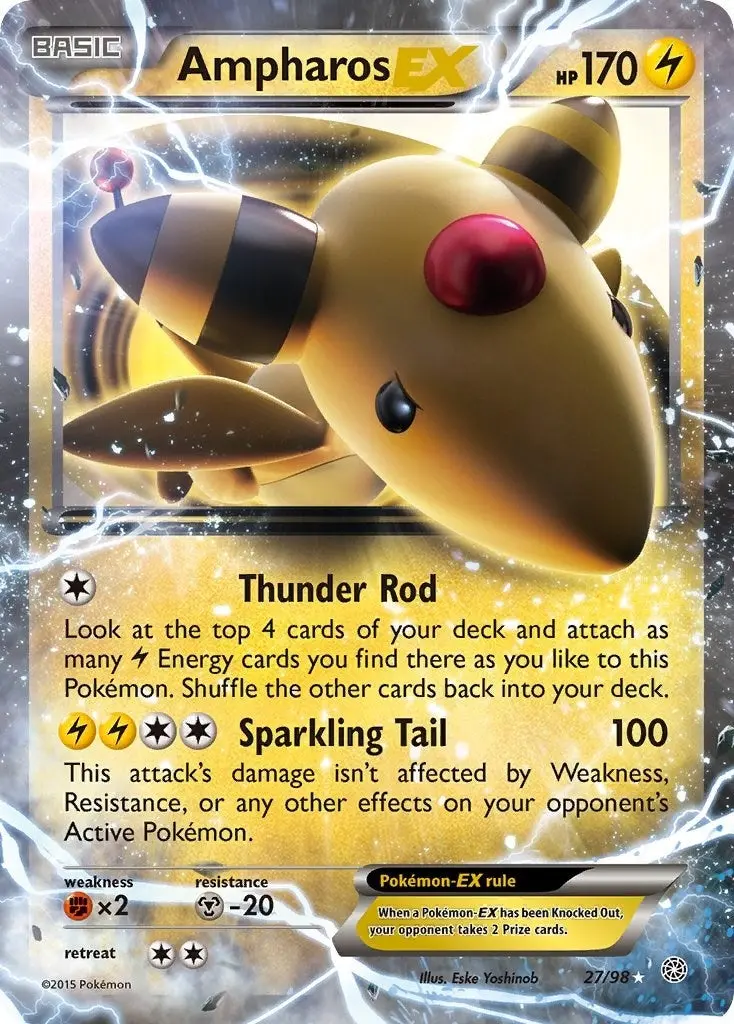 Ampharos Ex (27/98) (Aor) 1