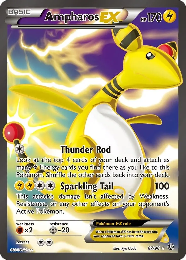 Ampharos Ex (87 Full Art) (87/98) (Aor) 1