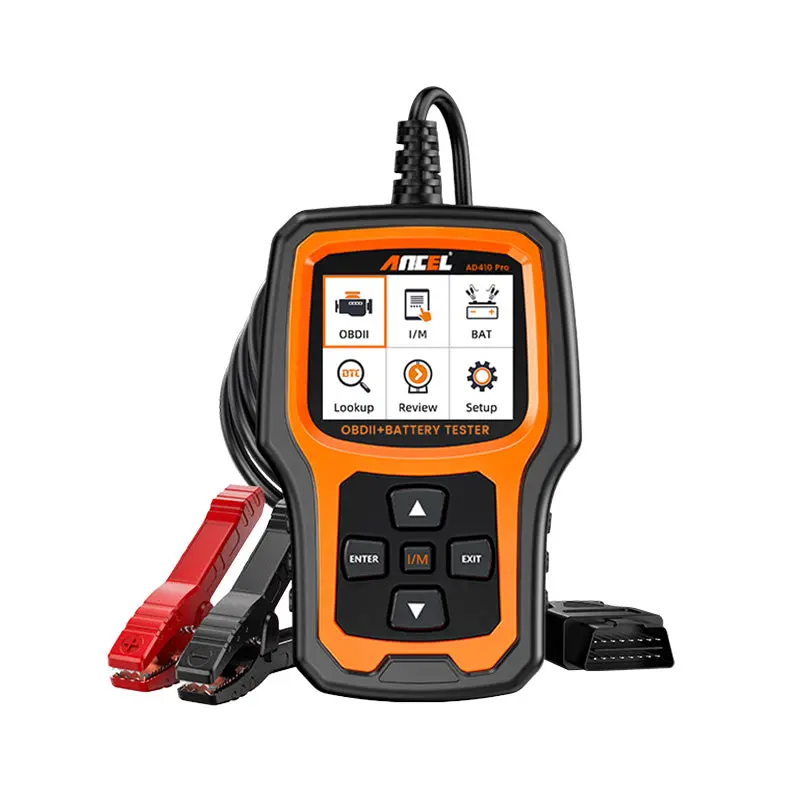 Ancel Ad410 Pro Obd2 Car Code Reader Scanner 6V 12V Auto Battery Load Tester 1
