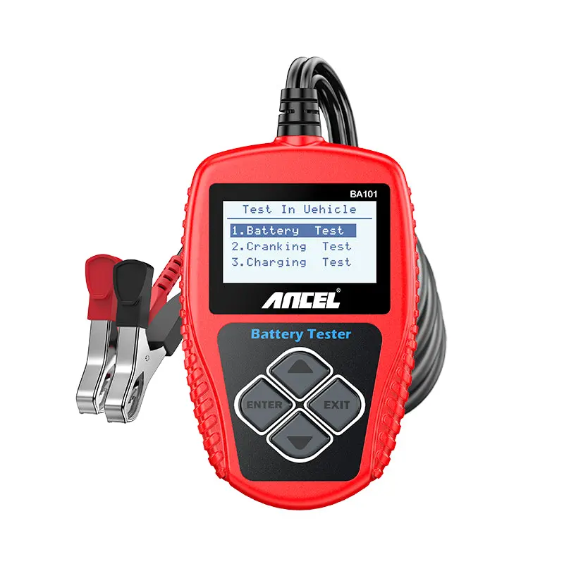 Ancel Ba101 12V  100-2000 Cca Car Battery Tester Charger Tools 1