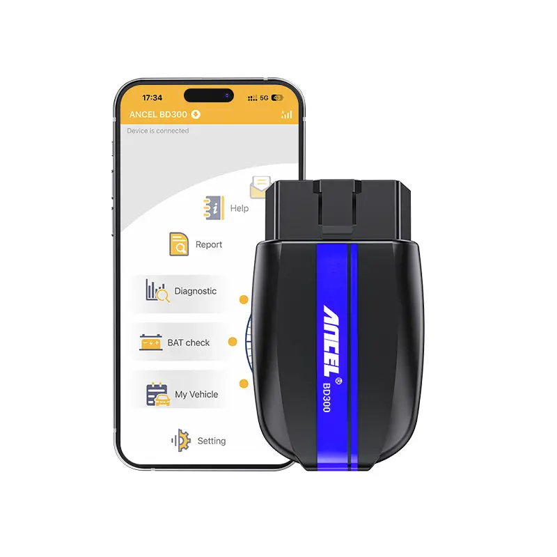 Ancel Bd300 Bluetooth Scan Tool Bmw/Mini Cooper Obd1 Obd2 Srs Airbag Abs Engine Tpms Fault Codes Battery Registration Oil Reset Full Diagnostic Code Reader 1