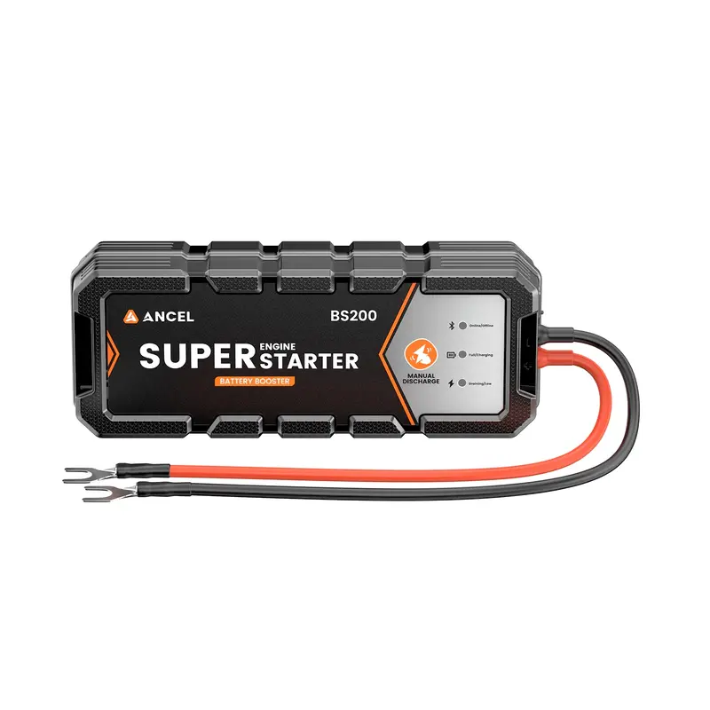 Ancel Bs200 Supercapacitor Battery Booster, Extends Battery Life 3X, Super Starter With Monitor, -40°F To 176°F Extreme Start 1