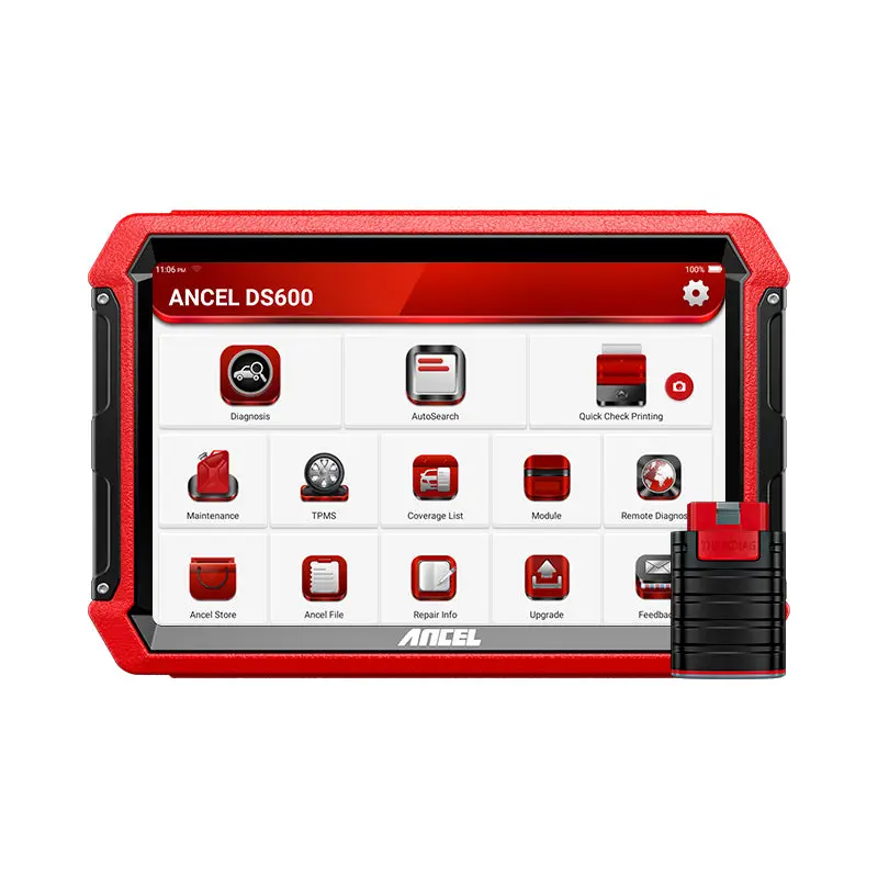 Ancel Ds600 Advanced Diagnostics Tool With Offline/Online Coding, And 34 Resets Actuation Testing/Bi-Directional Control Two Years Of Free Upgrades 1
