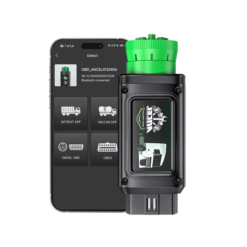 Ancel Hd110 Bluetooth Heavy Duty Truck Diesel Scanner Obdii Diagnostic Dpf Regen For Detroit Paccar 1