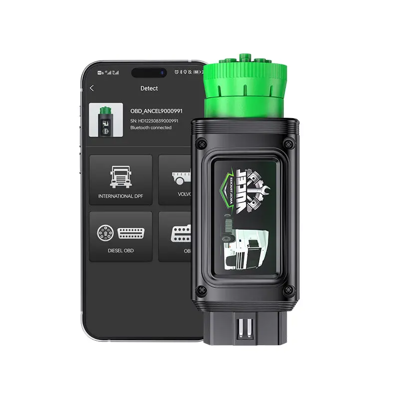 Ancel Hd120 Bluetooth Heavy Duty Truck Scanner, Dpf Regeneration Scanner For Volvo Maxxforce International Engine 1