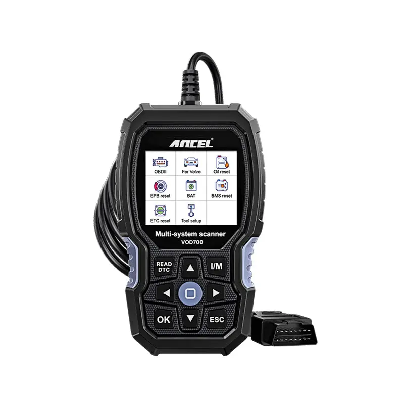 Ancel Vod700 All System Obd2 Scanner For Volvo Car Abs Bleeding Injector Oil Etc Srl Bms Epb Tpms Dpf Reset Tool 1
