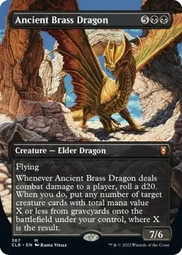 Ancient Brass Dragon (Borderless) (367) (Clb) 1