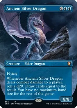 Ancient Silver Dragon (Borderless) (366) (Clb) 1