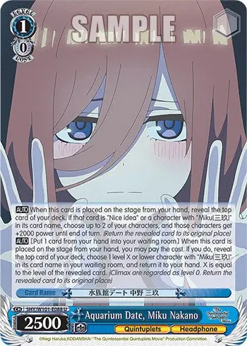 Aquarium Date, Miku Nakano (5Hy/W101-E088 U) [The Quintessential Quintuplets Movie] 1