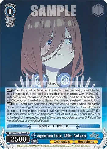 Aquarium Date, Miku Nakano (5Hy/W101-E088s Sr) [The Quintessential Quintuplets Movie] 1