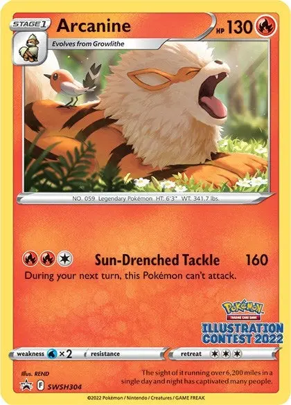 Arcanine (Illustration Contest 2022) (Swsh304) (Swsd) 1