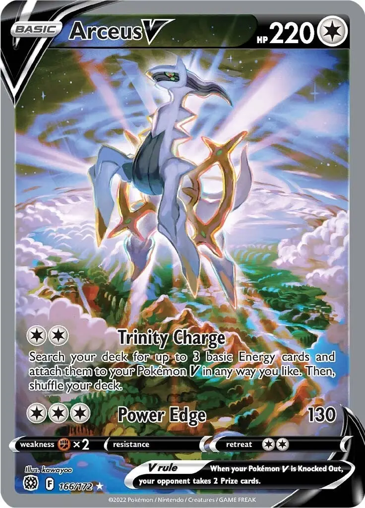Arceus V (Alternate Full Art) (166/172) (Swsh09) 1
